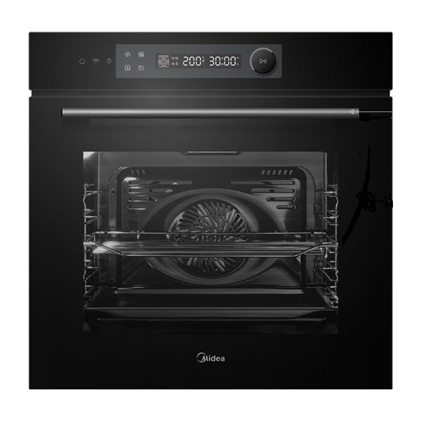 תנור אפייה בנוי דיגיטלי Midea BO-AGG3F(BK) בצבע זכוכית שחורה - תנור חכם 72 ליטר עם חיבור Wi-Fi ודירוג אנרגטי A++ בסדרת Black Series 2026