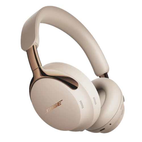 אוזניות קשת אלחוטיות Bose QuietComfort Ultra דור שני חול מוזהב אוזניות אלחוטיות Bose QuietComfort Ultra Headphones דור שני בצבע חול מוזהב מבט חזיתי יוקרתי