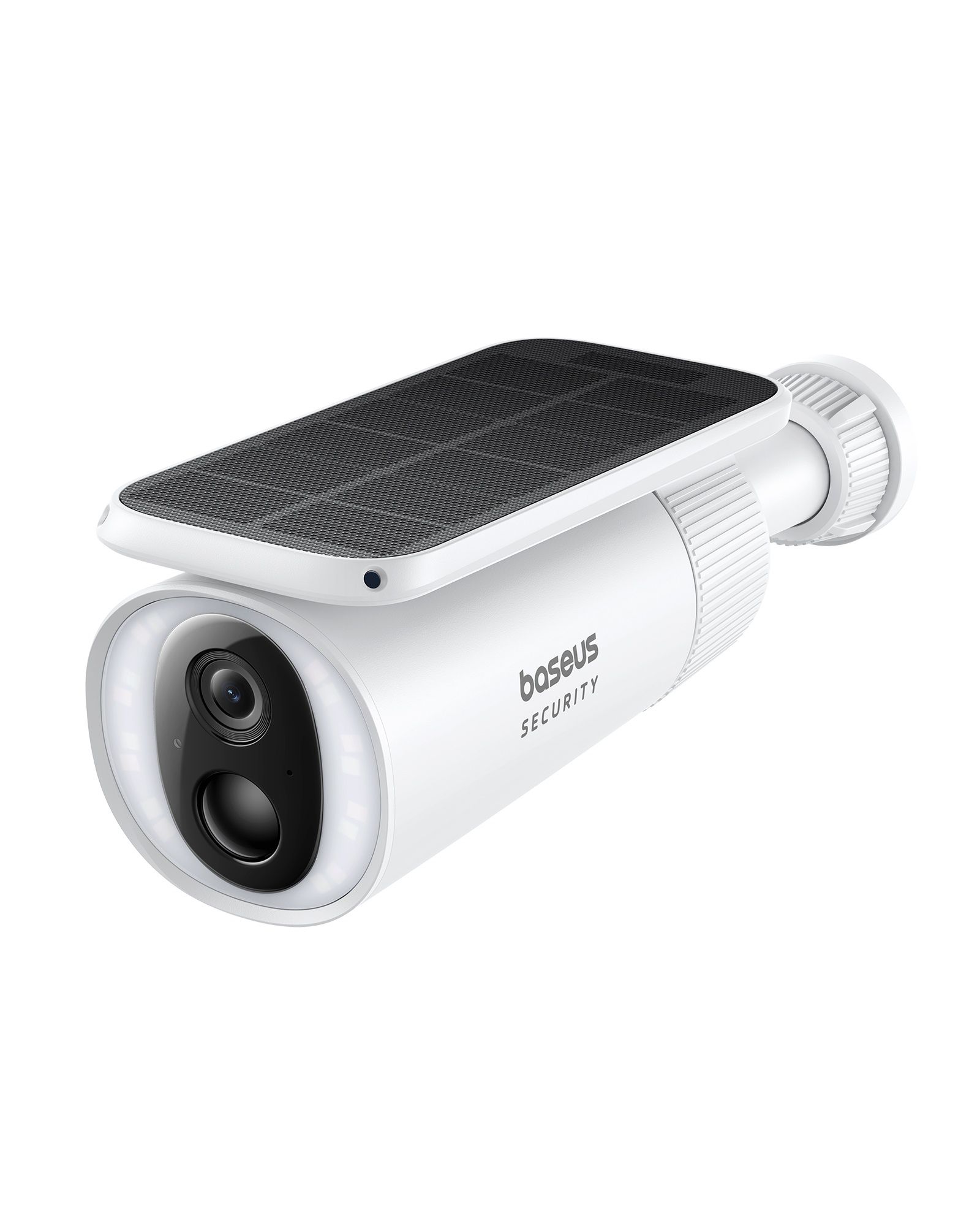 מצלמת אבטחה אלחוטית Baseus Security S1 2K White - עיצוב יוקרתי לבן עם פאנל סולארי