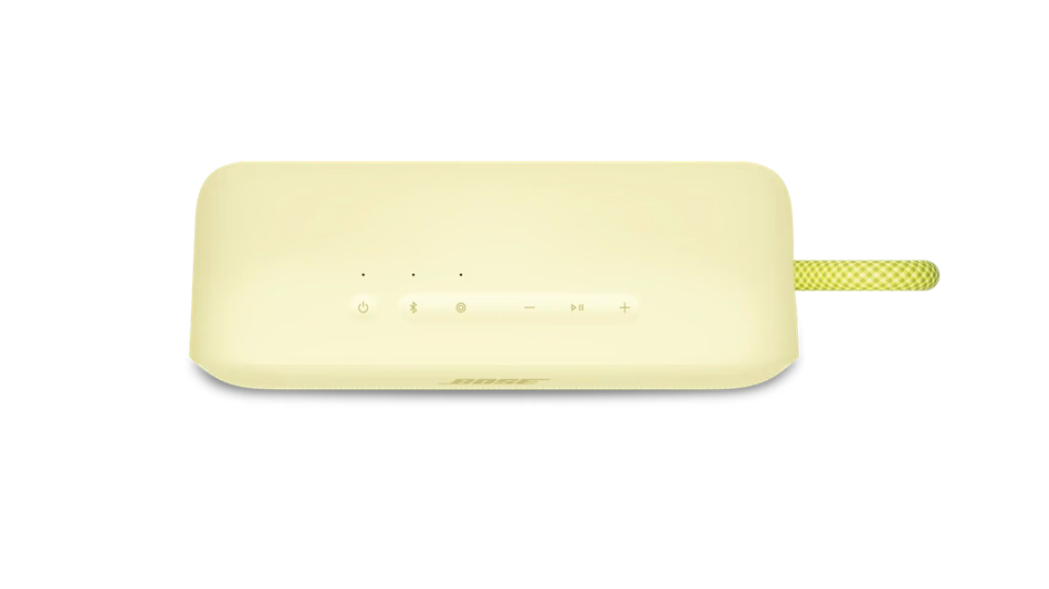 Bose SoundLink Plus Citrus Yellow - פאנל הפעלה וכפתורי שליטה פאנל הפעלה של Bose SoundLink Plus Citrus Yellow