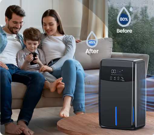 טכנולוגיית ייבוש מתקדמת ושקטה של סופג לחות SMARTER