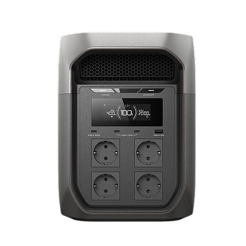 תחנת כוח ניידת אקופלו EcoFlow DELTA 3 Max בקיבולת 2048Wh עם הספק 2400W, סוללת LFP וגיבוי UPS - יבואן רשמי תחנת כוח ניידת אקופלו EcoFlow DELTA 3 Max בקיבולת 2048Wh עם הספק 2400W, סוללת LFP וגיבוי UPS - יבואן רשמי