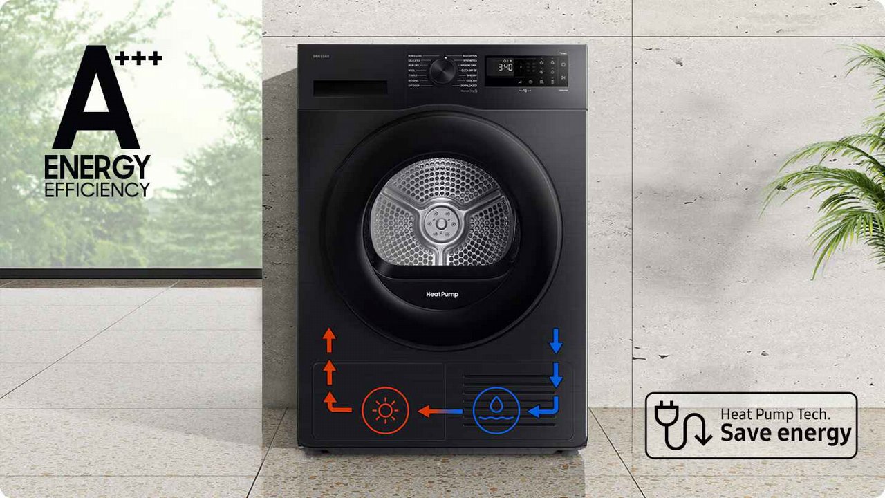 Samsung DV90DG52A0AE � ����� ����� 9 �"� ����������� Heatpump | ����� ����-����� ����