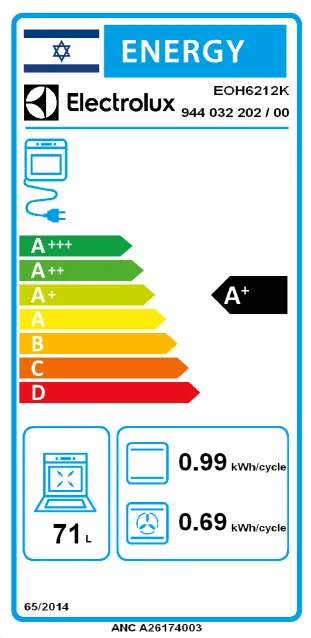 ���� ���� �� ������ Electrolux EOH6212K ���������� ������� 71 ���� ���� ����� ����� ������� ����� ����