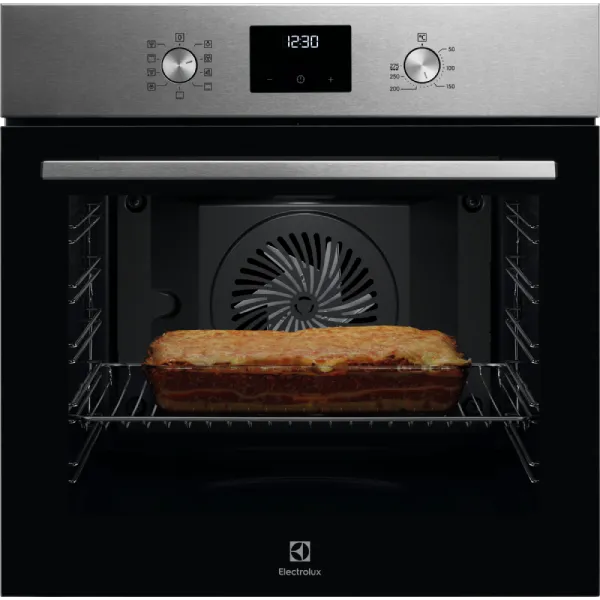 תנור אפייה בנוי רב תכליתי Electrolux EOH6221X אלקטרולוקס נירוסטה 71 ליטר טורבו יבואן רשמי תנור אפייה בנוי רב תכליתי Electrolux EOH6221X אלקטרולוקס נירוסטה 71 ליטר טורבו יבואן רשמי