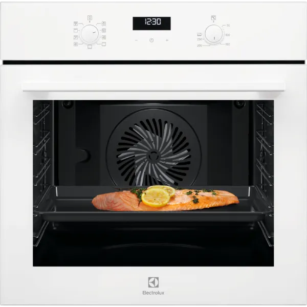תנור אפייה בנוי Electrolux EOH6231V אלקטרולוקס בנפח 71 ליטר עם טורבו לבן יבואן רשמי תנור אפייה בנוי Electrolux EOH6231V אלקטרולוקס בנפח 71 ליטר עם טורבו לבן יבואן רשמי