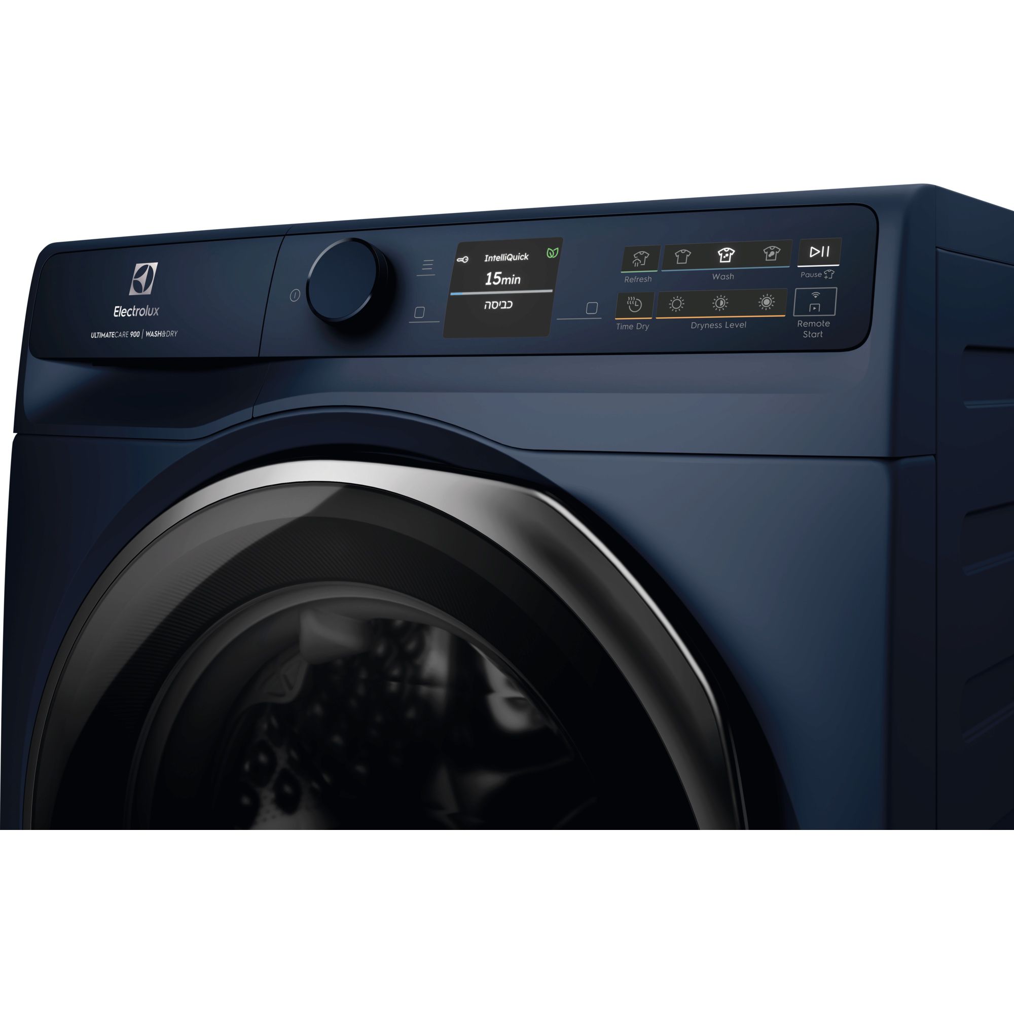 Electrolux EWW1242R9MC עם צג LCD צבעוני המציג זמן נותר, משקל וטמפרטורה