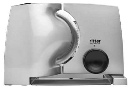 פורס מזון חשמלי Ritter Fino 1 עם סכין חלקה לגבינות ונקניקים בניית מתכת ועד 20 מ"מ התאמת עובי פרוסה ריטר יבואן רשמי פורס מזון חשמלי Ritter Fino 1 עם סכין חלקה לגבינות ונקניקים בניית מתכת ועד 20 מ"מ התאמת עובי פרוסה ריטר יבואן רשמי