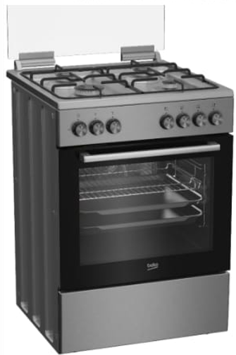 Beko FSE62123DXDSL תנור משולב כיריים בקו 72 ליטר 4 מבערי גז גימור נירוסטה רוחב 60 טורבו - יבואן רשמי Beko FSE62123DXDSL תנור משולב כיריים בקו 72 ליטר 4 מבערי גז גימור נירוסטה רוחב 60 טורבו - יבואן רשמי
