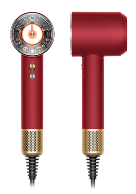 מייבש שיער Dyson Supersonic Nural HD16 דייסון חכם אדום קטיפה גולד עם 5 אביזרים - יבואן רשמי מייבש שיער Dyson Supersonic Nural HD16 דייסון חכם אדום קטיפה גולד עם 5 אביזרים - יבואן רשמי