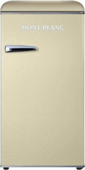 מקרר משרדי רטרו בז שמנת מון בלאן MONT BLANC MBR-190DF-BEJ נפח 95 ליטר