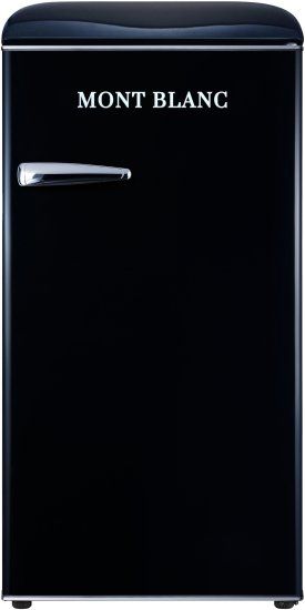 מקרר משרדי רטרו שחור מון בלאן MONT BLANC MBR-190DF-BLK נפח 95 ליטר