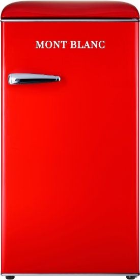 מקרר משרדי רטרו אדום מון בלאן MONT BLANC MBR-190DF-RED נפח 95 ליטר