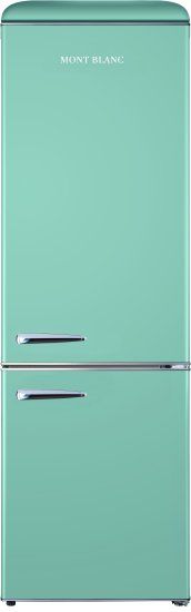מקרר 2 דלתות מקפיא תחתון רטרו MONT BLANC MBR-410DF-PS בנפח 300 ליטר מונט בלאנק פיסטוק - יבואן רשמי מקרר 2 דלתות מקפיא תחתון רטרו MONT BLANC MBR-410DF-PS בנפח 300 ליטר מונט בלאנק פיסטוק - יבואן רשמי
