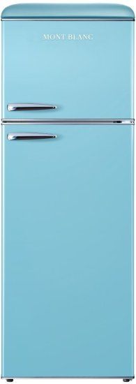 מקרר 2 דלתות מקפיא עליון רטרו Mont Blanc MBR-440FF-BLU בנפח 340 ליטר No-Frost כחול - יבואן רשמי מקרר 2 דלתות מקפיא עליון רטרו Mont Blanc MBR-440FF-BLU בנפח 340 ליטר No-Frost כחול - יבואן רשמי