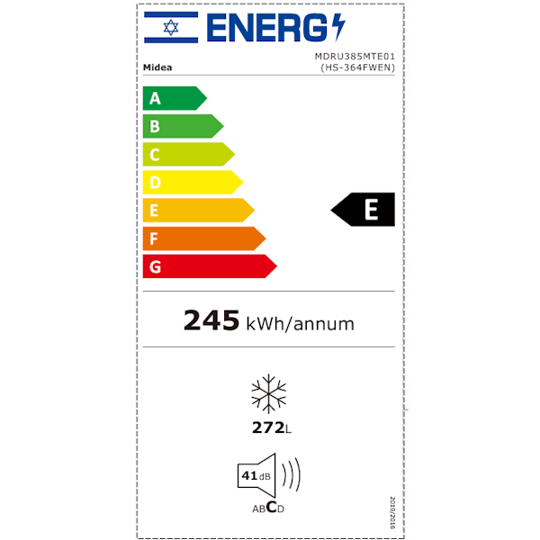 Midea MDRU385MTE01 � �����/���� 8 ���� ��������� No-Frost ���� 281 ���� ��� ����� | ����� ����