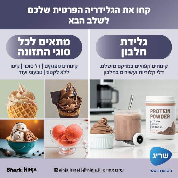 תצוגה מקרוב של כפתורי השליטה והתוכניות של מכונת הגלידה נינג'ה קרימי - 13 אפשרויות הכנה מגוונות למשתמש הביתי
