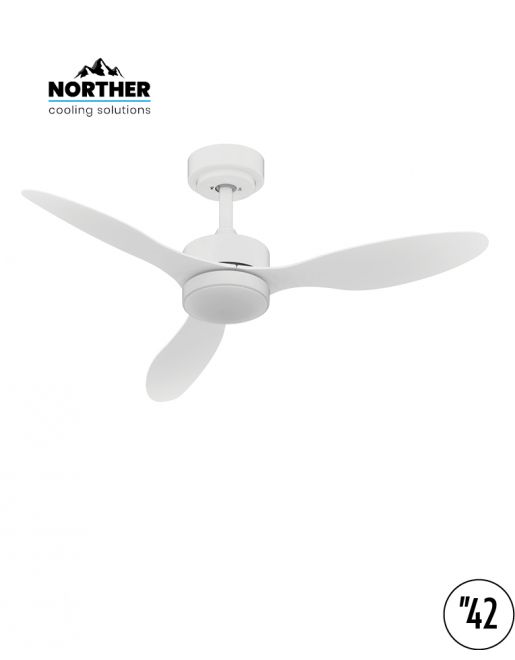 מאוורר תקרה NORTHER VERMONT בגודל 42" לבן כולל מנוע DC שקט, שלט ותאורת לד 24W CCT מותאם לשעון שבת יבואן רשמי מאוורר תקרה NORTHER VERMONT בגודל 42" לבן כולל מנוע DC שקט, שלט ותאורת לד 24W CCT מותאם לשעון שבת יבואן רשמי
