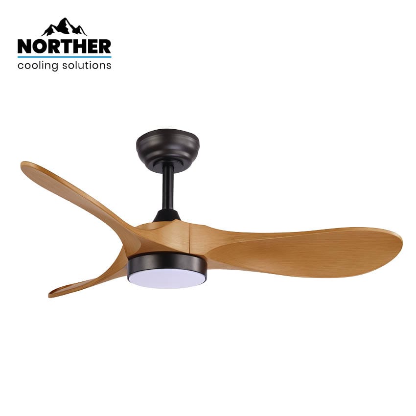 מאוורר תקרה NORTHER YORK 42 – שחור ועץ עם תאורת LED ושלט | יבואן רשמי מאוורר תקרה NORTHER YORK 42 – שחור ועץ עם תאורת LED ושלט | יבואן רשמי