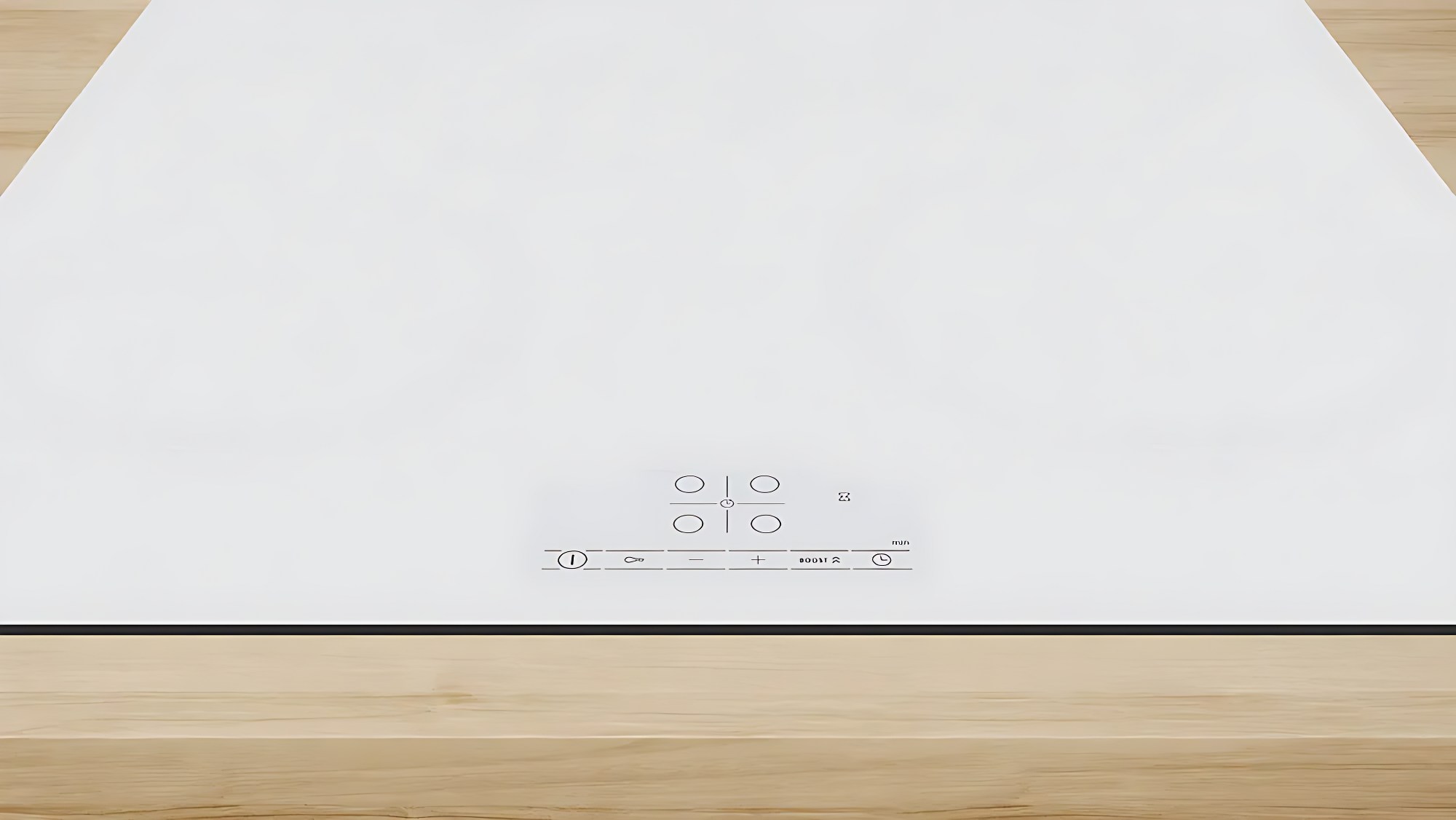 מבט אמצע על כיריים אינדוקציה Bosch PIF612BB1E עם לוח מגע TouchSelect