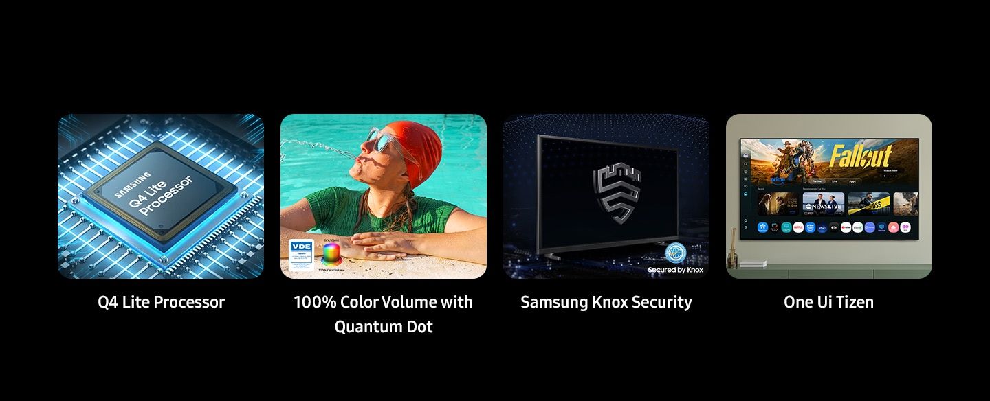 יתרונות מרכזיים Samsung QE65Q6F QLED 4K 65 אינץ Samsung QE65Q6F יתרונות מרכזיים QLED 4K Quantum Dot Smart TV 65 אינץ