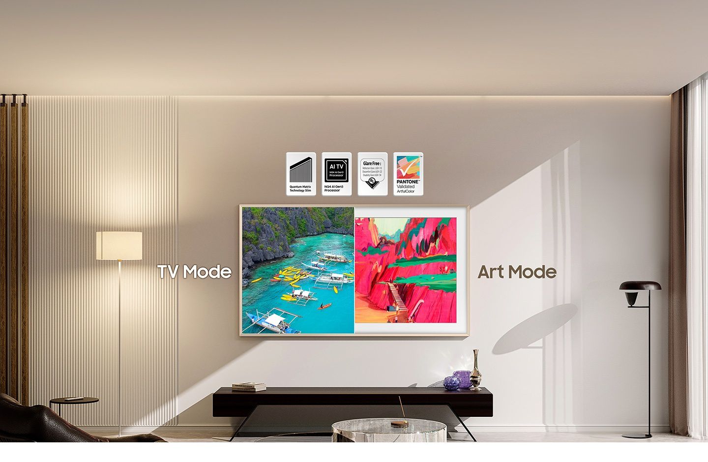 SAMSUNG QE75LS03F The Frame Pro �������� ���� 75 ����� Neo-QLED 4K | ������ �����