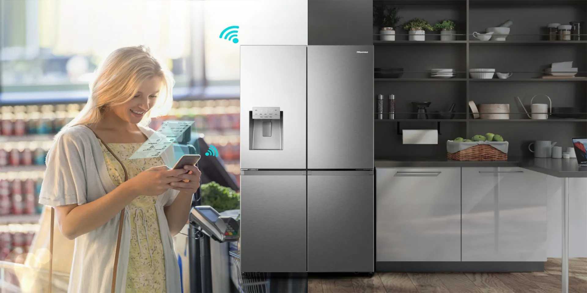 Hisense RQ760N4SASE � ���� 4 ����� 584 ���� ������� �� ����� �����, �� ������, Inverter �-No Frost | ����� ����