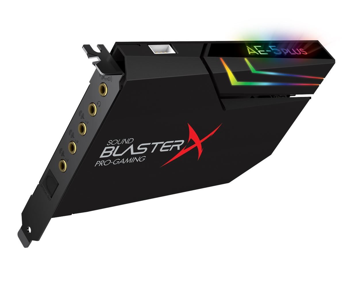 ����� ��� �������� Creative Sound BlasterX AE-5 Plus ����� ����� �� ����� RGB - ����� ����