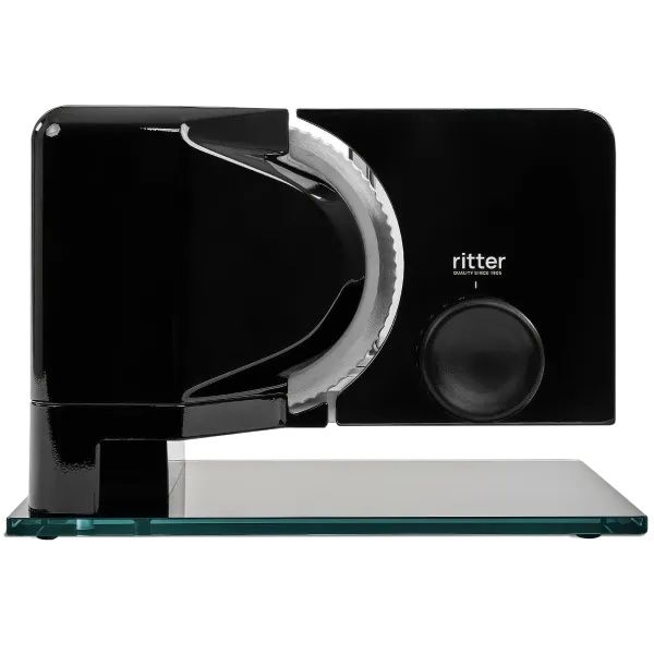 פורס מזון חשמלי Ritter sinus 2 ריטר שחור עם סכין משוננת 17 ס"מ וכוונון 0-20 מ"מ יבואן רשמי פורס מזון חשמלי Ritter sinus 2 ריטר שחור עם סכין משוננת 17 ס"מ וכוונון 0-20 מ"מ יבואן רשמי