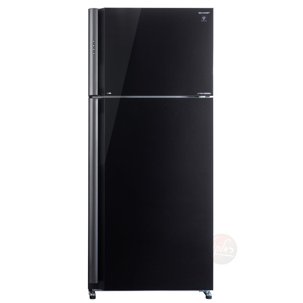מקרר שארפ Sharp SJ-5878 דלת זכוכית שחורה וסילבר
