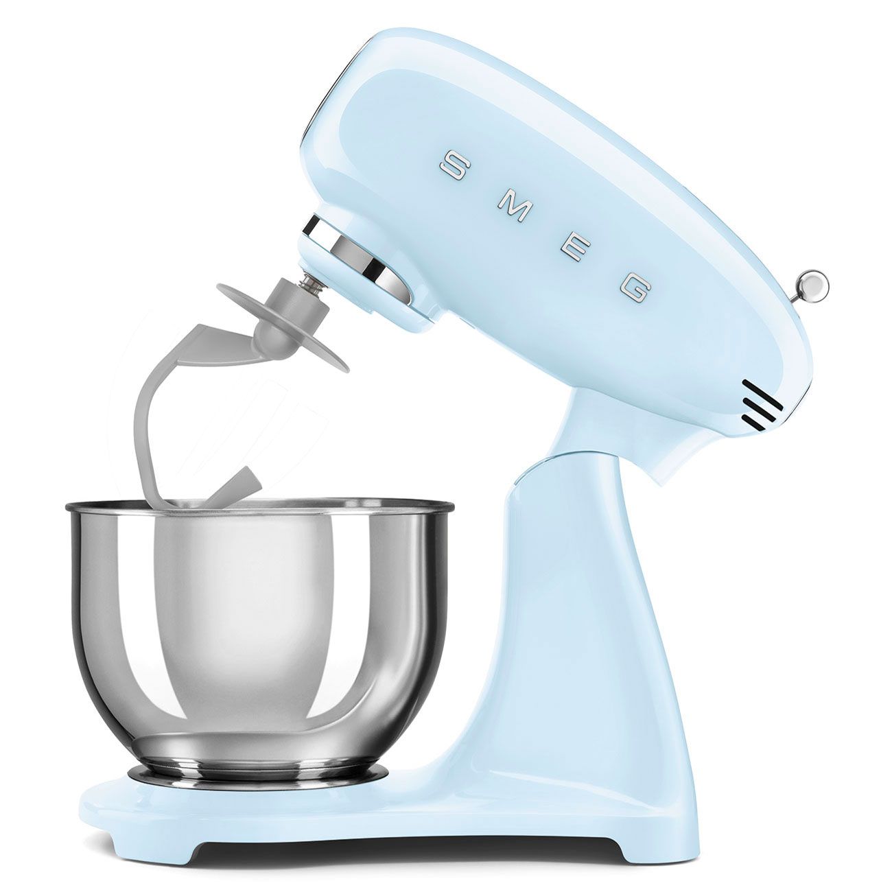 SMEG SMF03PBEU - סט אביזרים מלא לאפייה ולישה אביזרים כלולים למיקסר SMEG SMF03PBEU כחול פסטל
