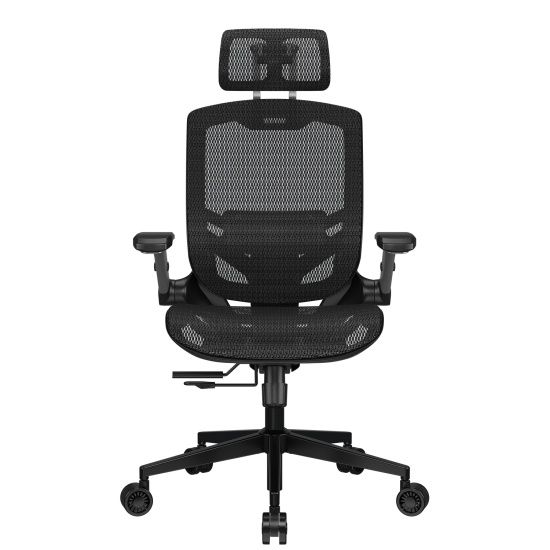 כיסא גיימינג Speeder One White בגימור לבן פנינה יוקרתי - מבט קדמי