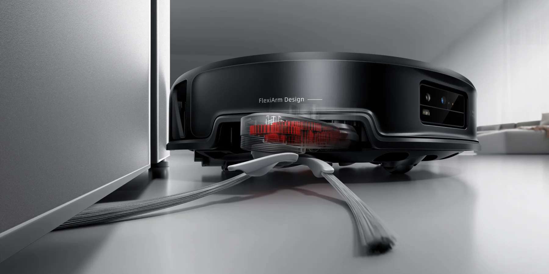 תחנת עגינה Master Dock צרה עם חיבור קבוע למים וביוב עבור שואב אבק רובוטי Saros 20