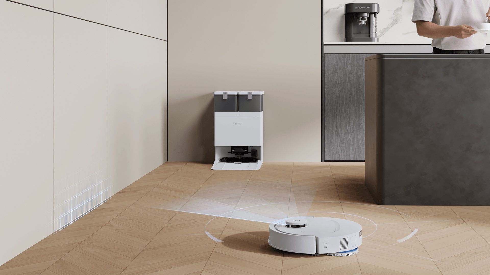 ���� ���� ������ ECOVACS DEEBOT T30C Prime OMNI �� ���� OMNI ������ 25,000Pa