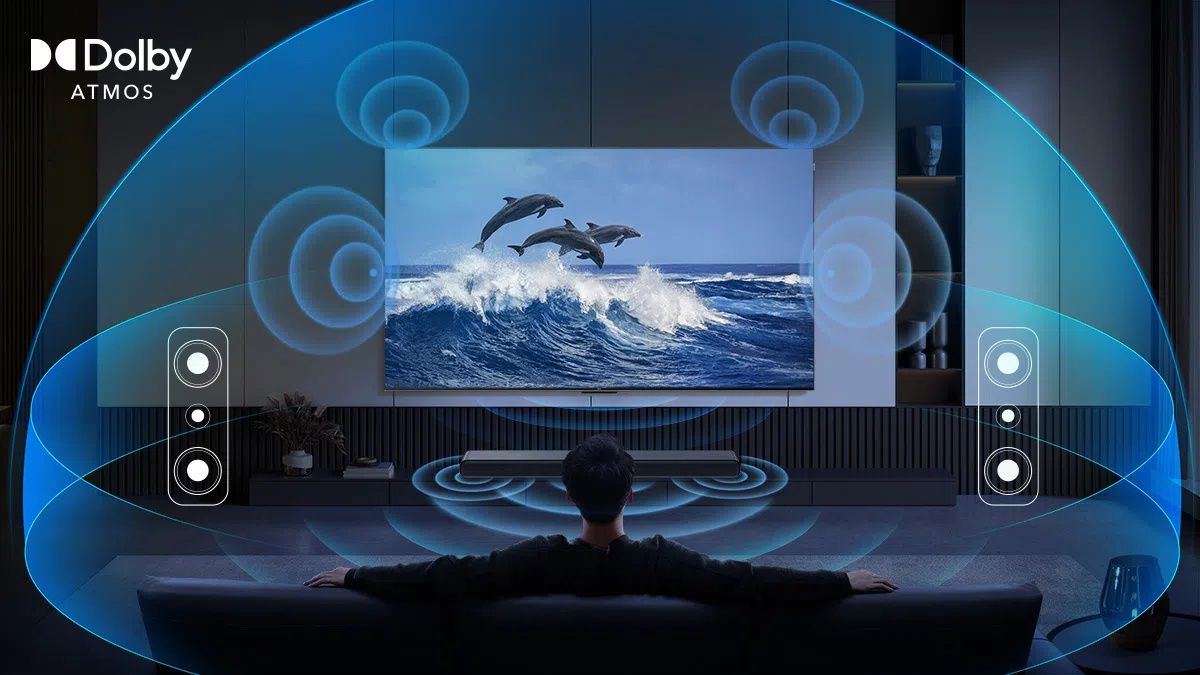טכנולוגיית Dolby Atmos במקרן קול TCL S55H