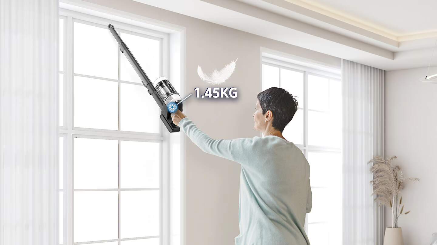 מערכת סינון HEPA של שואב אבק סמסונג לוכדת 99.999% מהאבק ומשחררת אוויר נקי