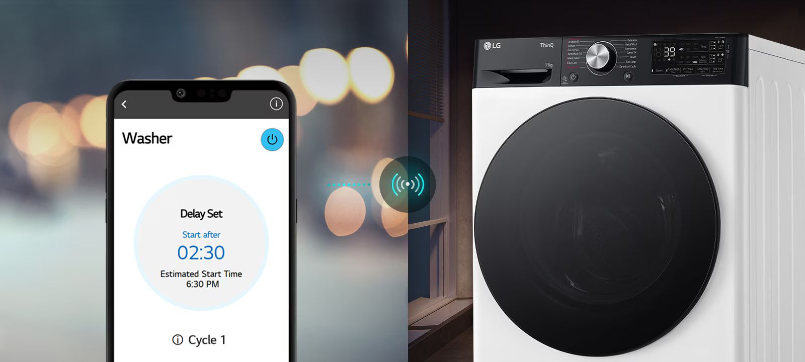 LG WF13314WBC � ����� ����� ��� ���� 13 �"� �� AI DD & Steam+