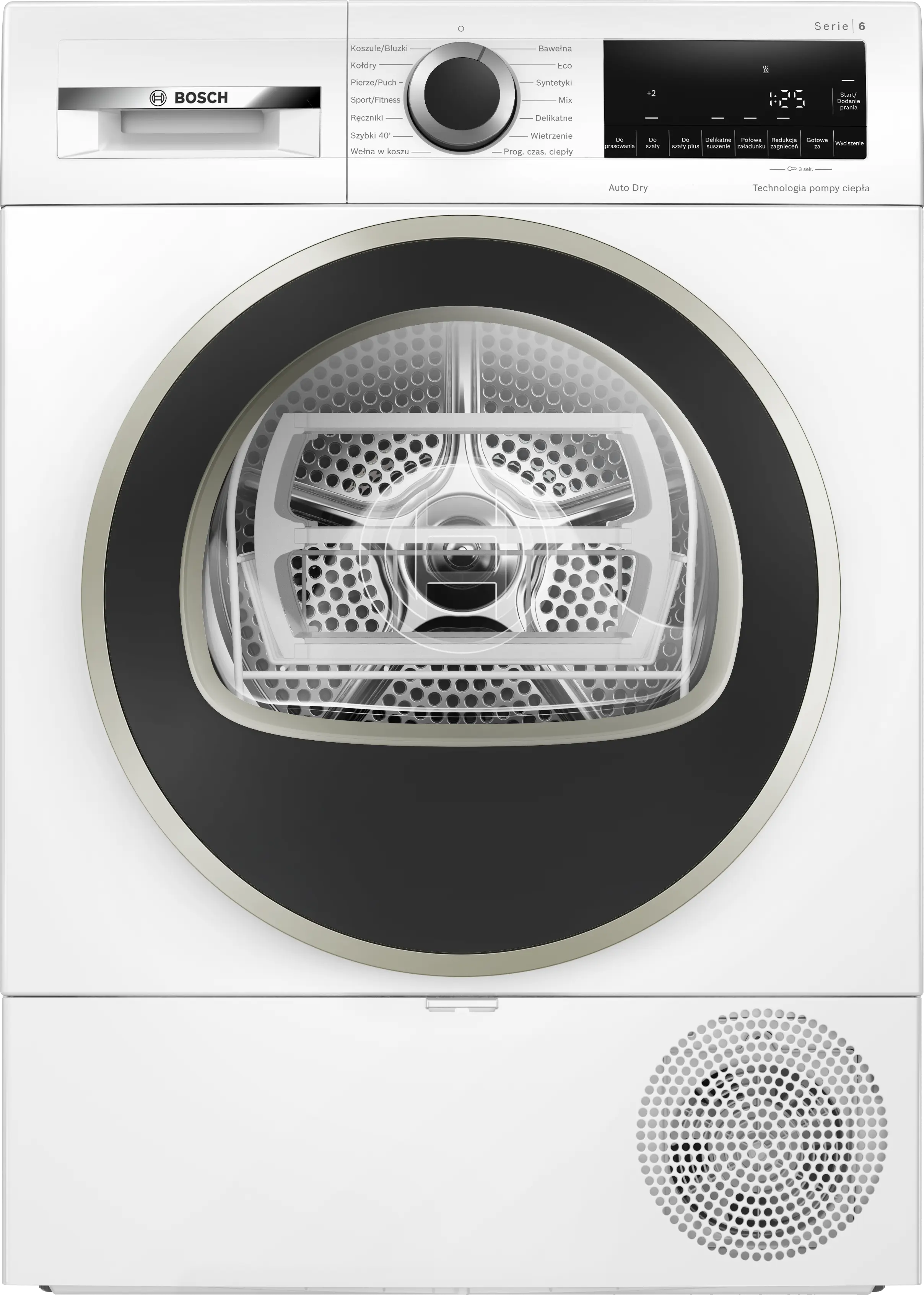 מייבש כביסה BOSCH WQG1417EPL בוש משאבת חום Heat Pump בקיבולת 9 ק"ג צבע לבן פתח חזית מייבש כביסה BOSCH WQG1417EPL בוש משאבת חום Heat Pump בקיבולת 9 ק"ג צבע לבן פתח חזית