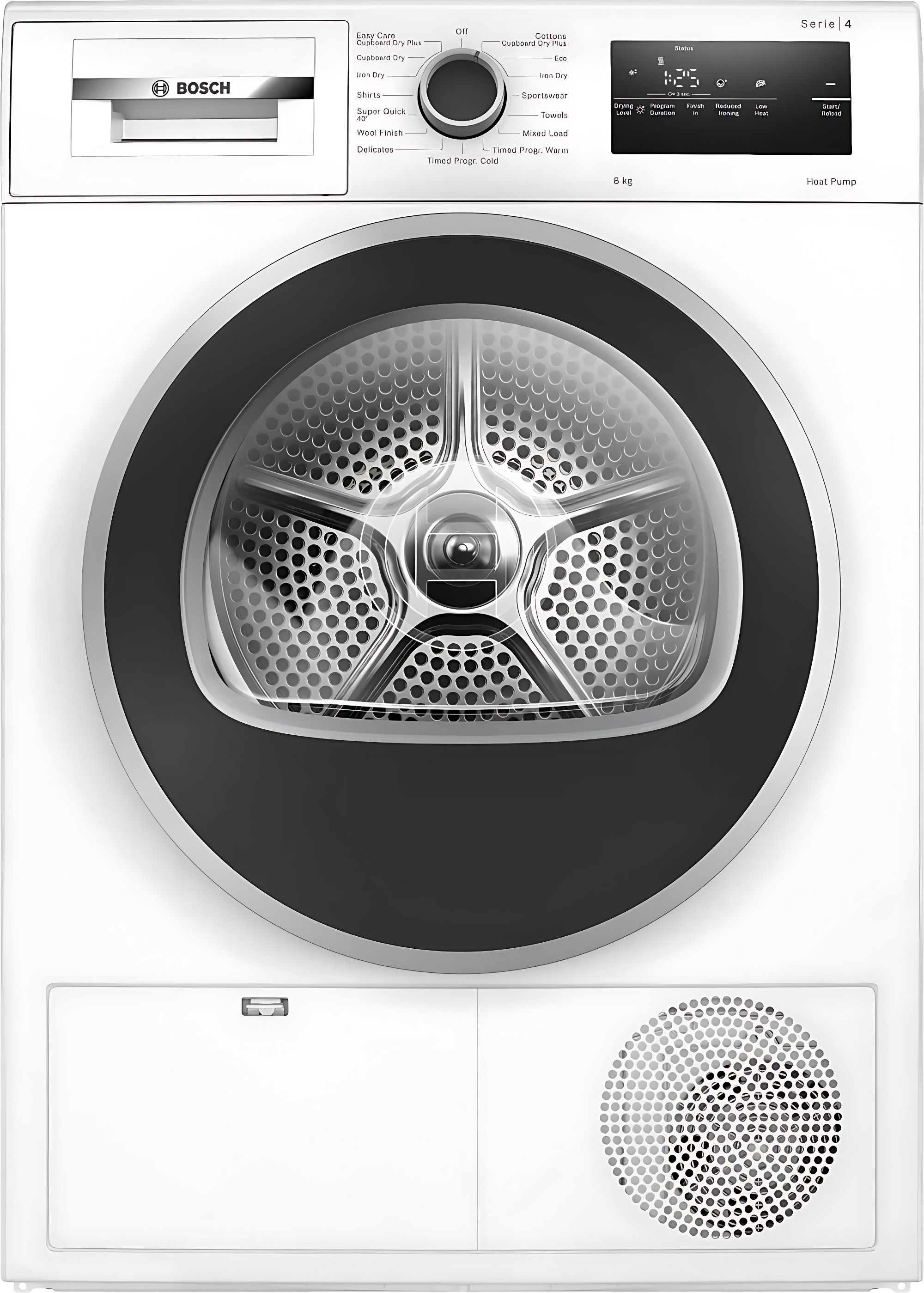 Bosch WTH85225IL מייבש כביסה משאבת חום 8 ק"ג סדרה 4 בוש Bosch WTH85225IL מייבש כביסה משאבת חום 8 ק"ג סדרה 4 בוש