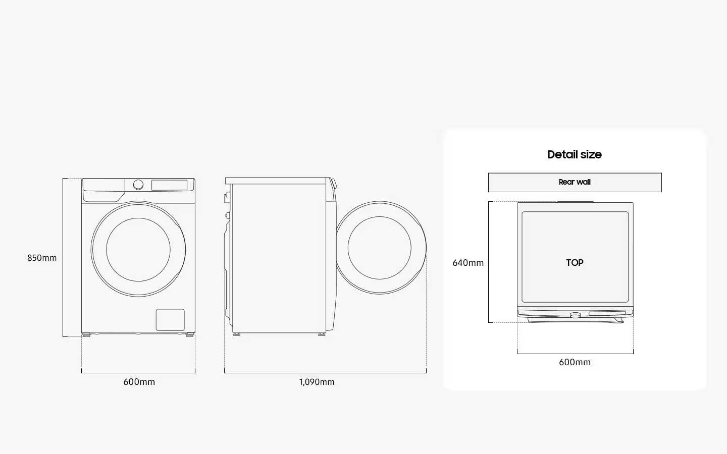 SAMSUNG WW90DG6U95LKKJ � ����� ����� ������ 9 ��� ��� ���� AI Ecobubble�, AI Wash, �� 1400 ���� | ����� ����