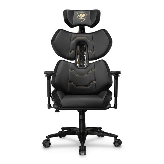 כיסא גיימינג קוגר Cougar Terminator Elite Gold מהדורה מיוחדת 2026 עם עמוד שדרה מוזהב ובסיס אלומיניום XL למכירה בסיטי דיל