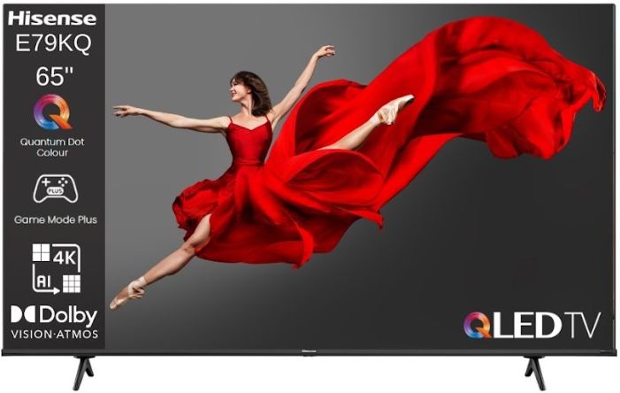 Hisense 65E79KQ QLED בתמונה רואים טלוויזיה חכמה Hisense דגם 65E79KQ החדש