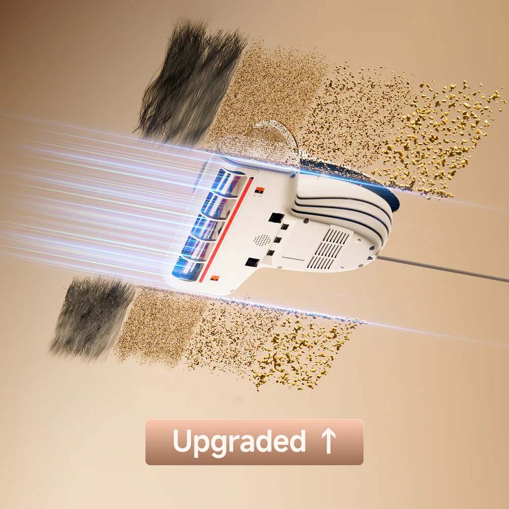 שואב מזרנים UWANT M600 במבט מלמטה על הרולר החובט